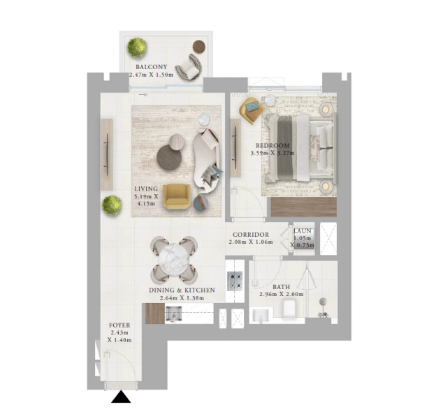 Stilvolles 1-Zimmer-Apartment mit toller Ausstattung