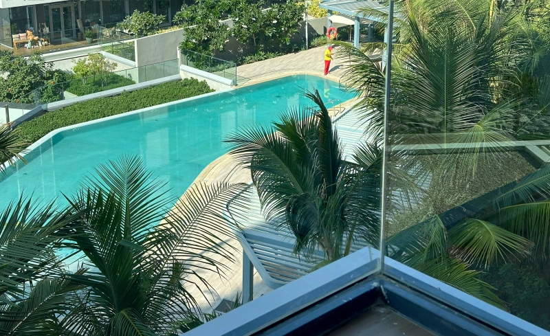 Moderne Luxuswohnung mit Meerblick und riesiger Terrasse in Bluewaters Residences 5