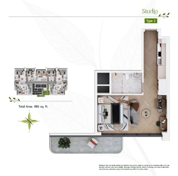 Charmantes Studio mit Sky Pool und modernem Stil in bester Lage!