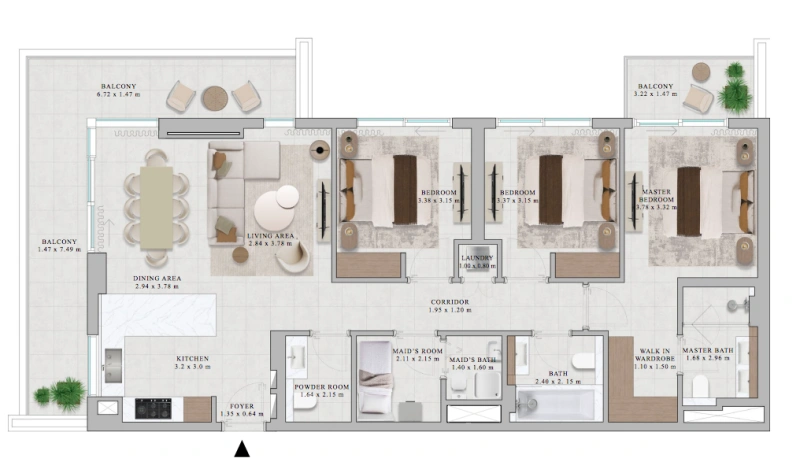 Luxuriöse 3-Zimmer-Wohnung mit Resort-Feeling in Toplage!