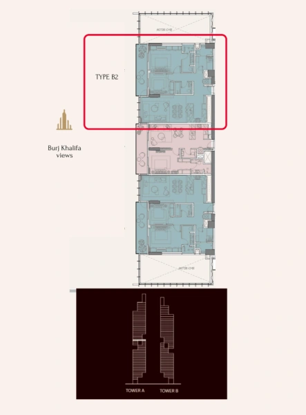 Luxuriöses 2-Zimmer-Apartment mit Zimmer für die Haushaltshilfe und angehängtem Bad in Premium-Lage