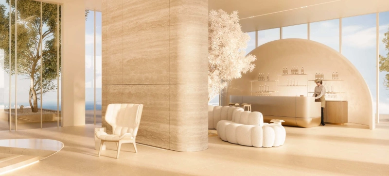 Luxuriöse 5-Zimmer-Duplex-Sky-Villa mit Dienstbotenzimmer und riesigem Balkon mit privatem Pool