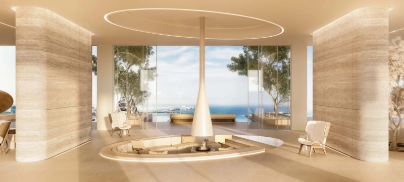 Luxuriöse 5-Zimmer-Duplex-Sky-Villa mit Dienstbotenzimmer und riesigem Balkon mit privatem Pool