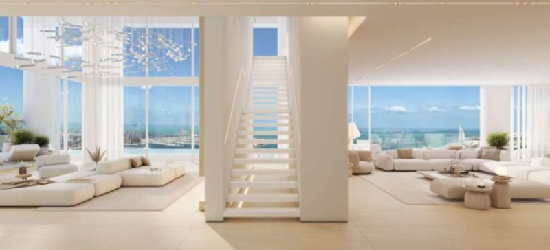 Luxuriöse 5-Zimmer-Duplex-Sky-Villa mit Dienstbotenzimmer und riesigem Balkon mit privatem Pool