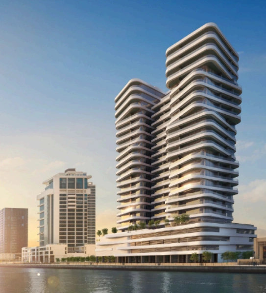 Moderne 1-Zimmer-Wohnung mit beeindruckendem Blick auf den Dubai-Kanal