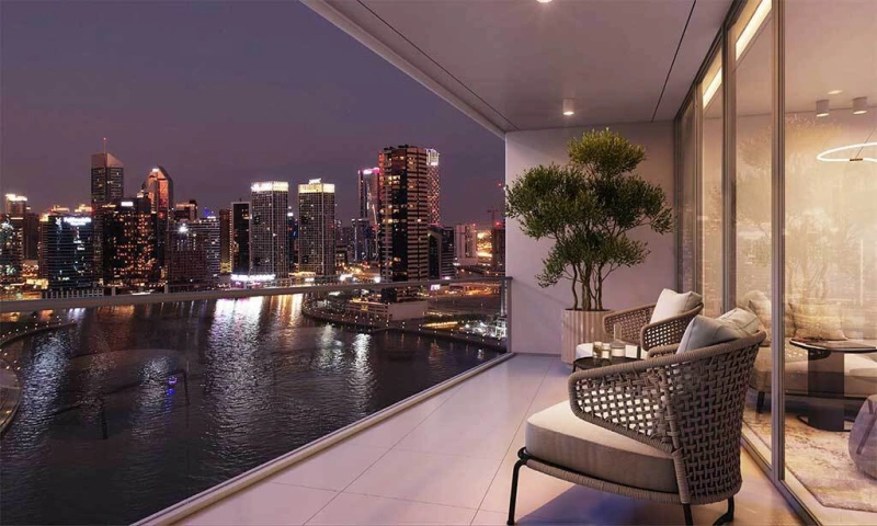 Moderne 1-Zimmer-Wohnung mit beeindruckendem Blick auf den Dubai-Kanal