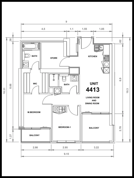 Brandneues 3-Zimmer-Apartment mit Seeblick im Aykon City Tower C, Business Bay!