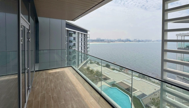 Exklusive 4-Zimmer-Wohnung mit Dienstmädchenzimmer, Bluewaters Residences: Traumblick!