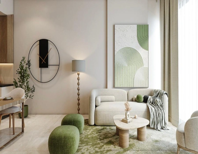 Stilvolle Zwei-Zimmer-Wohnung mit modernem Design