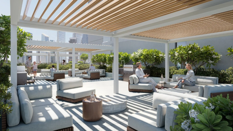 1-Schlafzimmer-Wohnung in "V1VID TOWER"