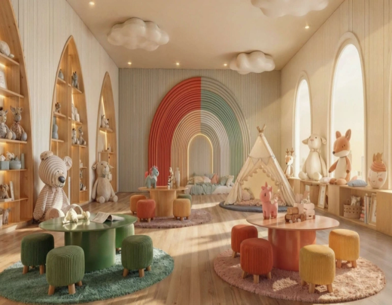 Stilvolles Ein-Zimmer-Apartment mit modernem Design