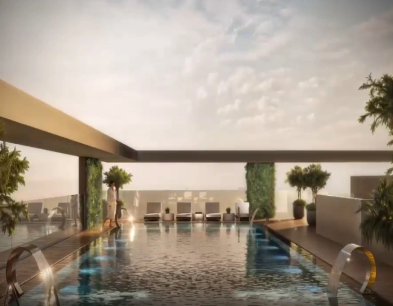 Luxuriöses Apartment mit zwei Schlafzimmern und modernem Design