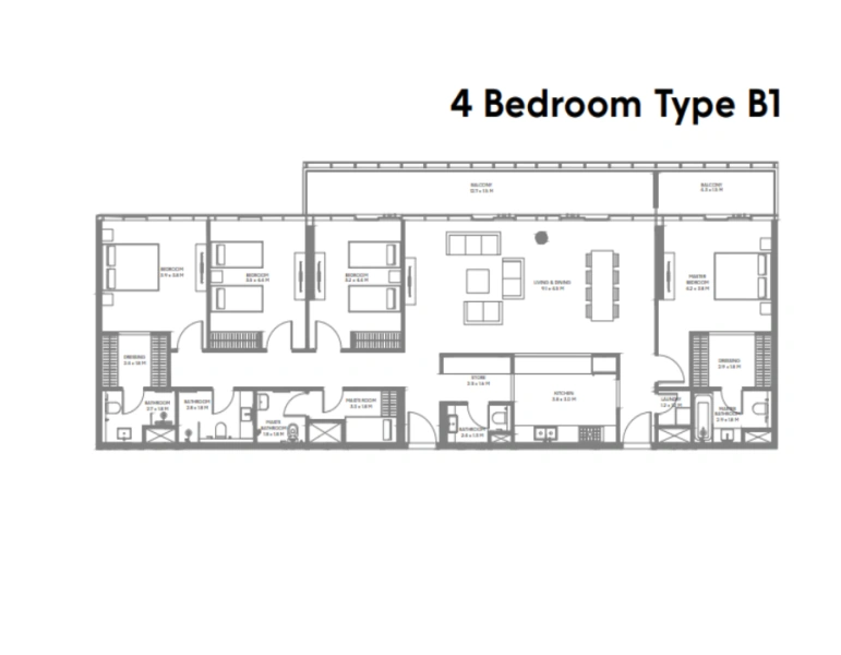 Atemberaubende Wohnung mit vier Schlafzimmern und modernem Design in bester Lage!