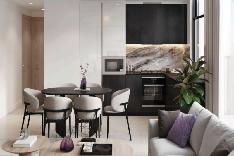 Stilvolle Zwei-Zimmer-Wohnung mit modernem Design