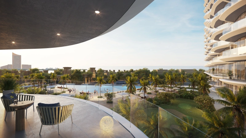 Exklusive 2-Zimmer Wohnung mit Meerblick am Al Hamra Golfclub!