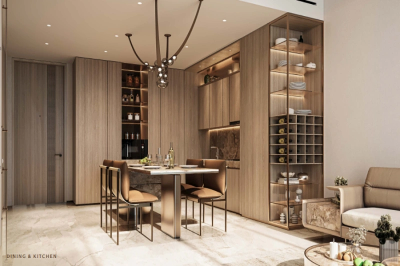 Elegante appartamento con una camera da letto dal design moderno