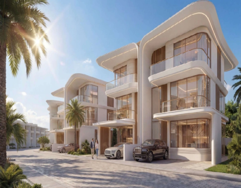 Luxurious Five Bedroom Twin Villa with Maid's Room featuring Modern Design