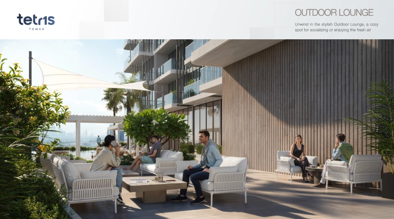 Appartement spacieux avec 1 chambre à coucher et chambre pour le personnel, y compris un grand balcon, salon