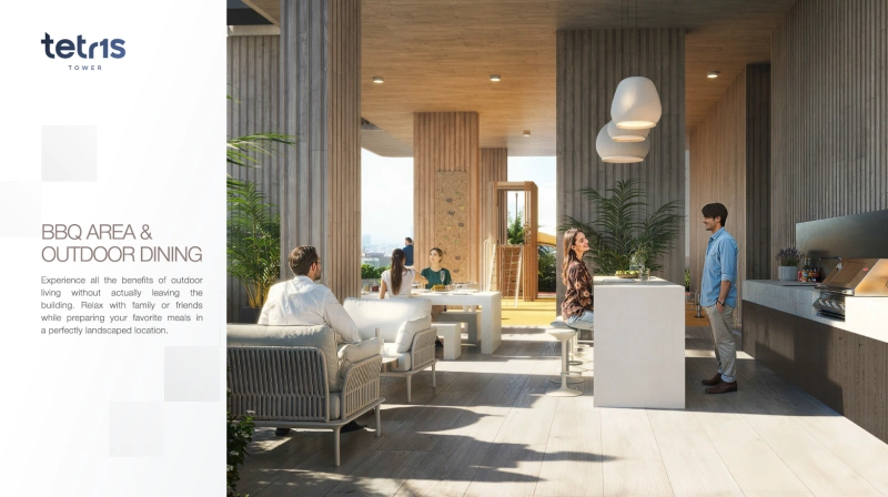 Appartement spacieux avec 1 chambre à coucher et chambre pour le personnel, y compris un grand balcon, salon