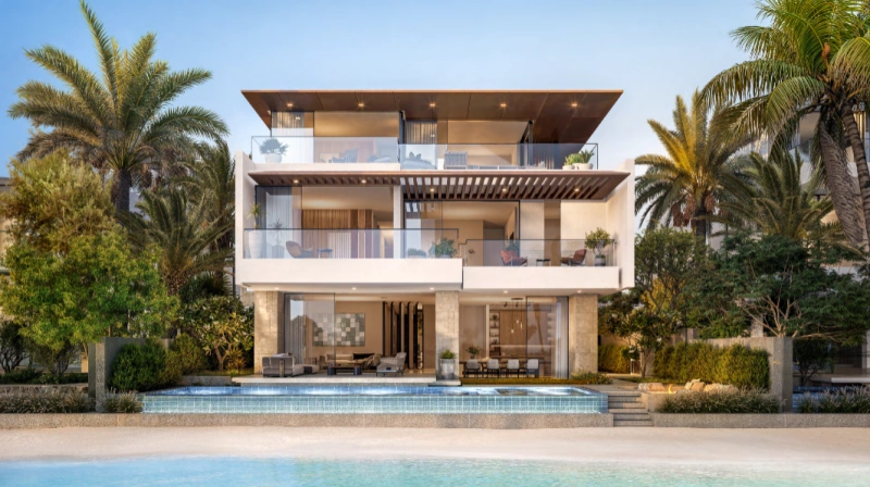 Luxusvilla mit 6 Schlafzimmern, Familienzimmer und Dachterrasse am Strand - pure Eleganz,Strandnähe!