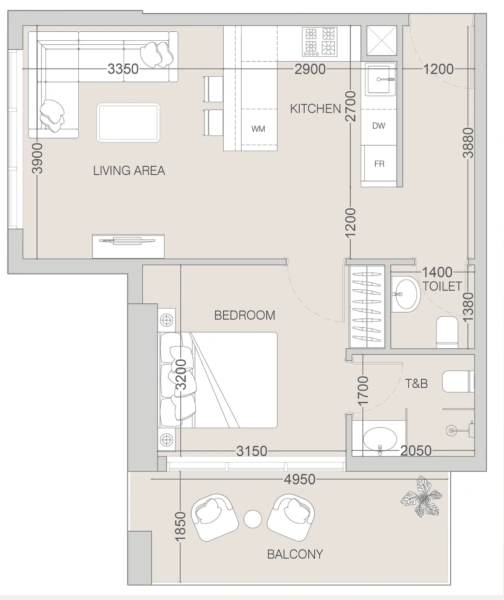 Moderne 1-Zimmer-Etagenwohnung mit Resort-Style Living und Community Lifestyle!