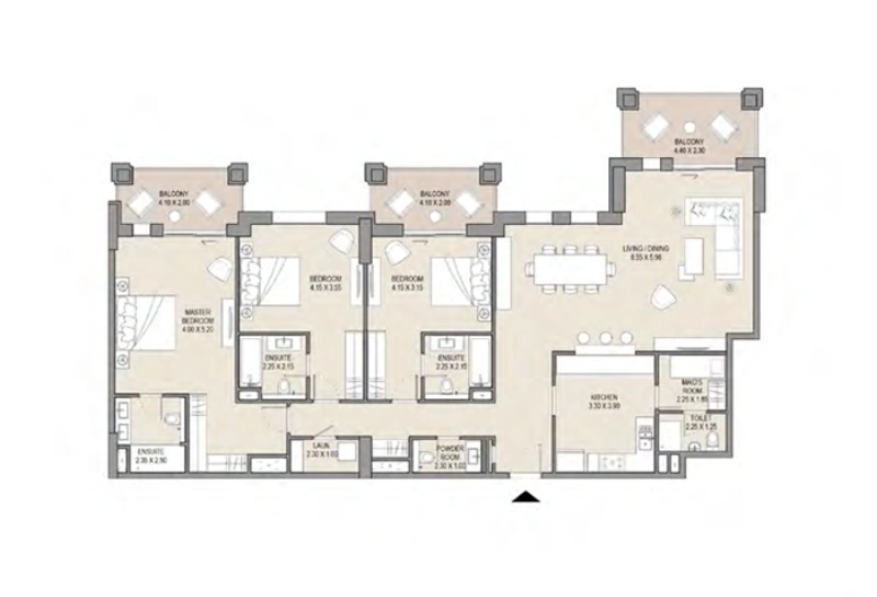 Luxuriöses 3-Zimmer-Apartment mit Hausmädchenzimmer und eigenem Bad - ein Traum Zuhause!