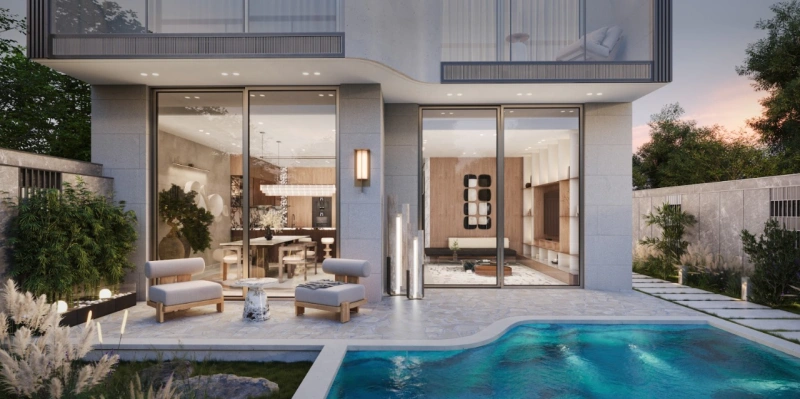 Luxus-Stadthaus mit 4 Schlafzimmern, privatem Pool und Dienstbotenzimmer