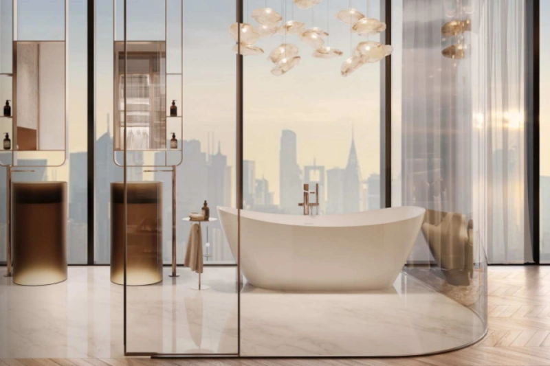 Stilvolles Ein-Zimmer-Apartment mit modernem Design