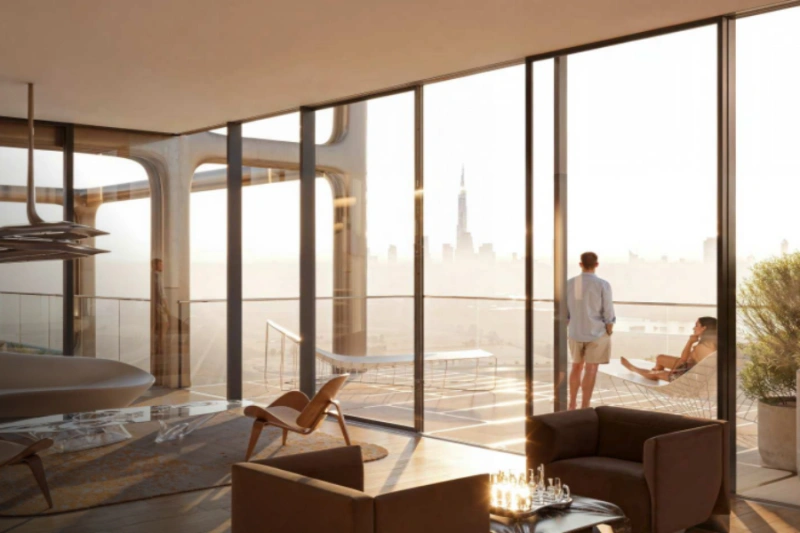 Stilvolles Ein-Zimmer-Apartment mit modernem Design