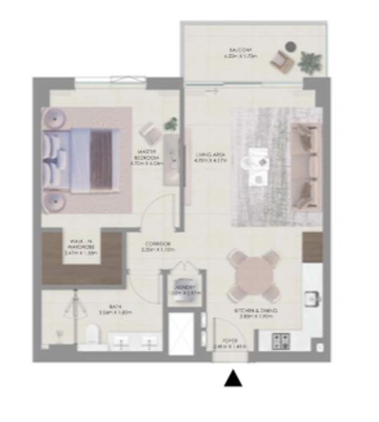 1-Zimmer Wohnung in Resort-Style-Anlage - Luxuriöses Wohnen und Entspannung pur