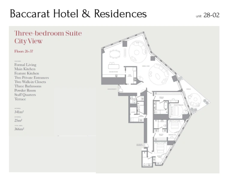 Exquisite 3-Zimmer-Ultra-Luxuswohnung mit luxuriösem Wohnambiente