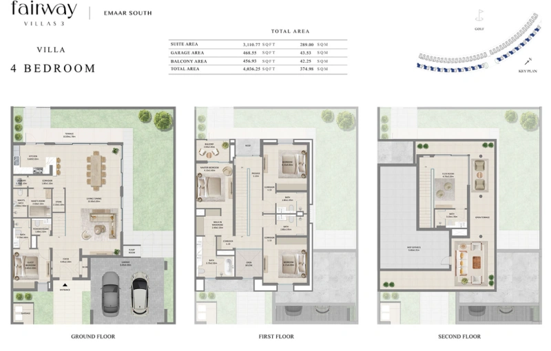 Exquisites 4-Zimmer Luxus-Villenanwesen mit Zimmer für das Personal und riesigem Grundriss