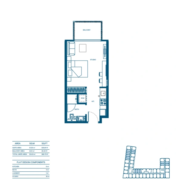 Luxuriöses Studio im Binghatti Aurora: Fantastische Hotel-JVC- und Gemeinschaftsansichten!