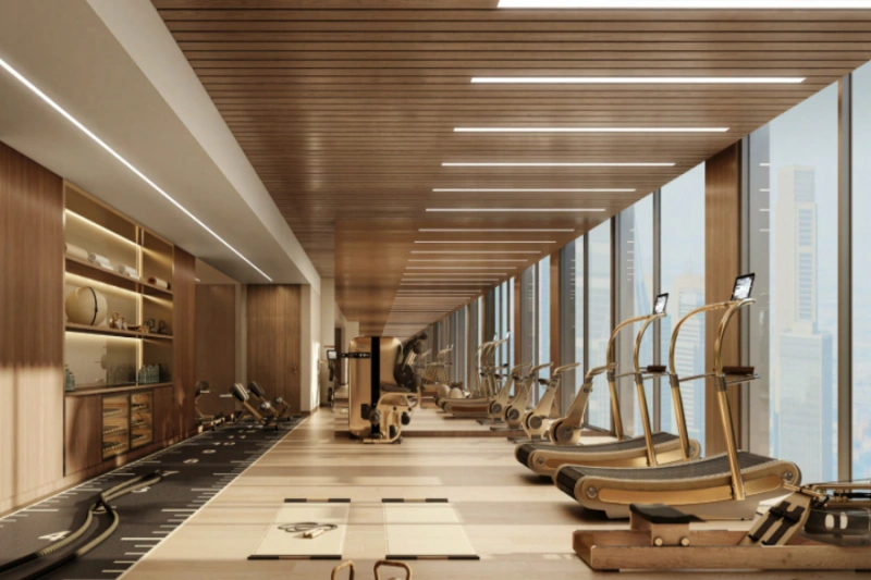 Stilvolle Wohnung mit einem Schlafzimmer und modernem Design