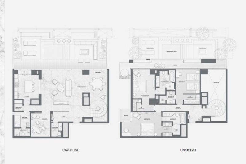 Moderne Villa mit drei Schlafzimmern und atemberaubendem Design