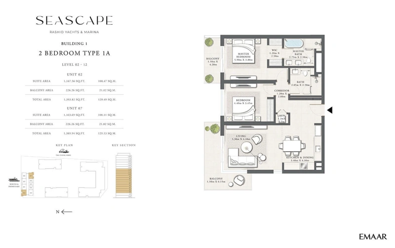 Exklusive 2-Zimmer-Luxuswohnung am Wasser mit Eleganz