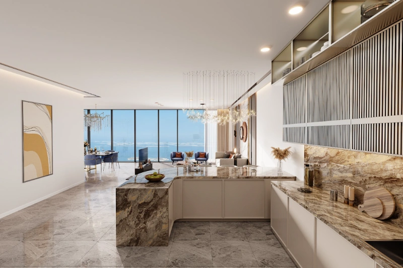 Exklusives Luxus-Apartment mit zwei Schlafzimmern und Zimmer für das Personal