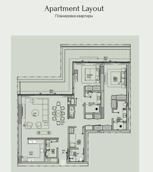 Exklusive 2-Zimmer Luxuswohnung mit eigenem Dienerzimmer und angeschlossenem Bad