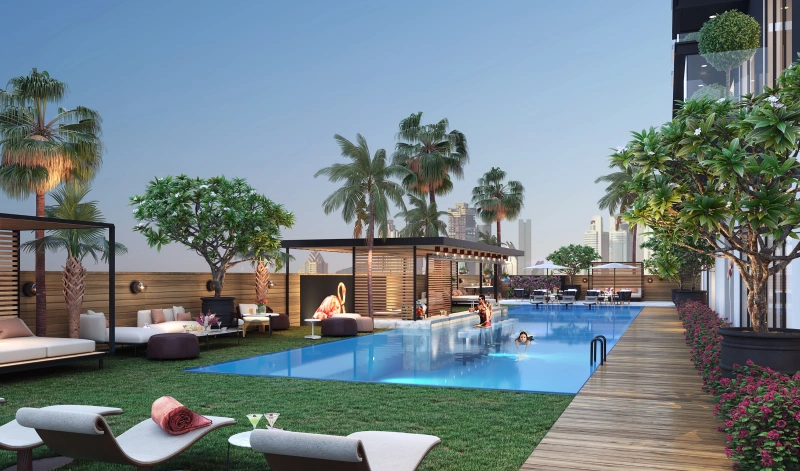 Apartment mit Poolblick und Parkdienstleistung in Top-Lage - dein neues Zuhause in der Stadt!