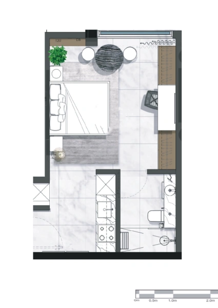 Apartment mit Poolblick und Parkdienstleistung in Top-Lage - dein neues Zuhause in der Stadt!