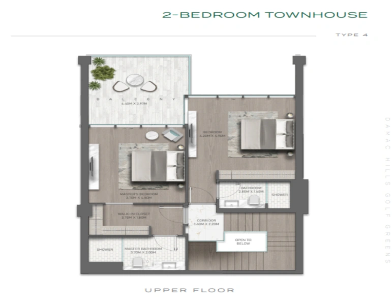 Luxuriöses Penthouse mit zwei Schlafzimmern und modernem Design