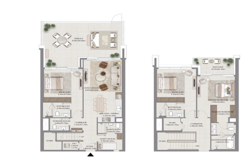 Stadthaus mit drei Schlafzimmern