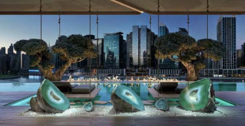 Luxuriöse 2-Zimmer-Wohnung mit Blick auf den Burj Khalifa am Dubai Water Canal