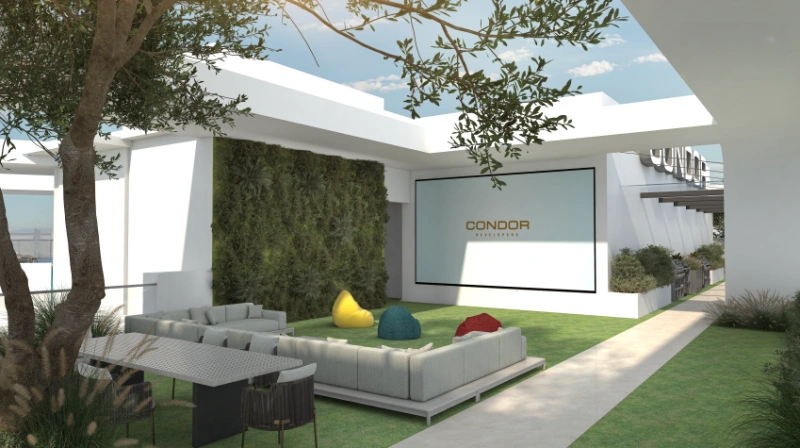 Modernes 1-Zimmer-Apartment mit Siemens und Smeg Küchengeräten