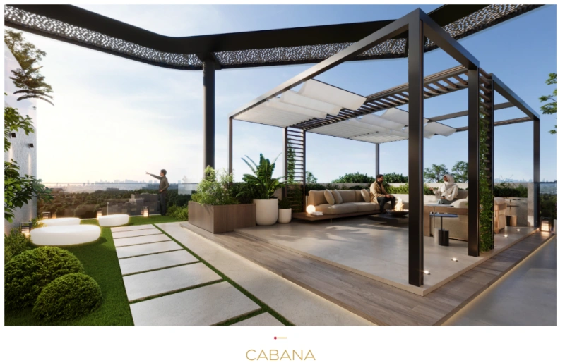 Luxuriöses 2-Zimmer-Apartment mit privatem Pool und modernem Design.